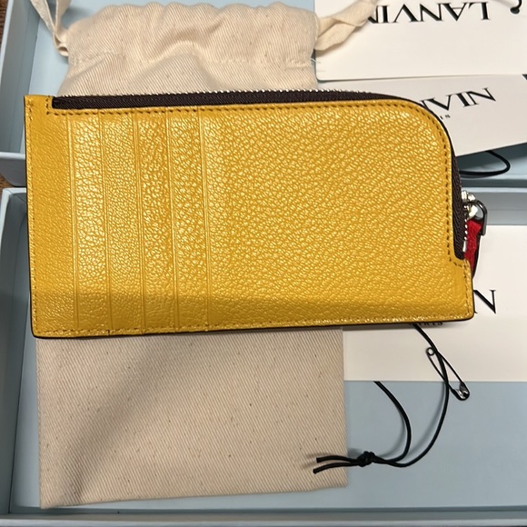 Authentic! Lanvin coin cc wallet Bright Yellow - Picture 3 of 6